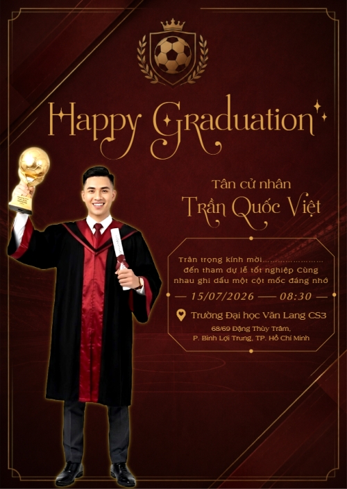 Mẫu thiết kế Thư mời Happy Graduation 1782010199