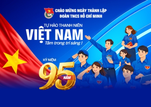 Mẫu thiết kế Thiệp chúc mừng Chào mừng kỷ niệm ngày thành lập Đoàn TNCS Hồ Chí Minh 26/3 1781074577