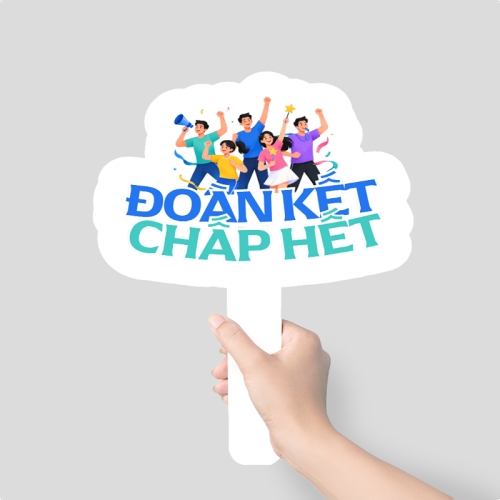 Mẫu thiết kế Hashtag cầm tay Đoàn kết chấp hết 1780511888