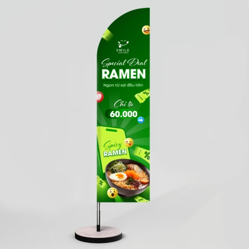 Mẫu thiết kế Cờ phướn Mì, fastfood, đồ ăn, food, thực phẩm, ẩm thực, món ăn, F&B, thức ăn	 1781540623