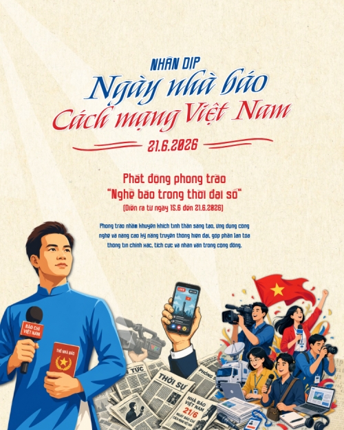 Mẫu thiết kế Bài post MXH dọc Nhân dịp ngày nhà báo cách mạng Việt Nam 1780724382