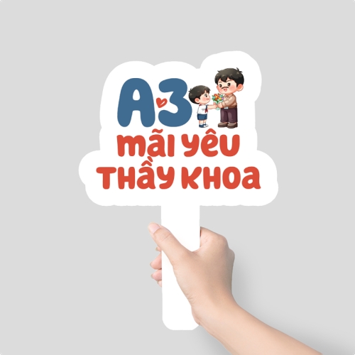 Mẫu thiết kế Hashtag cầm tay A3 mãi yêu thầy Khoa 1781535488