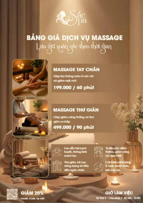 Mẫu thiết kế Menu tờ rời (dọc) Bảng giá dịch vụ massage 1781084573