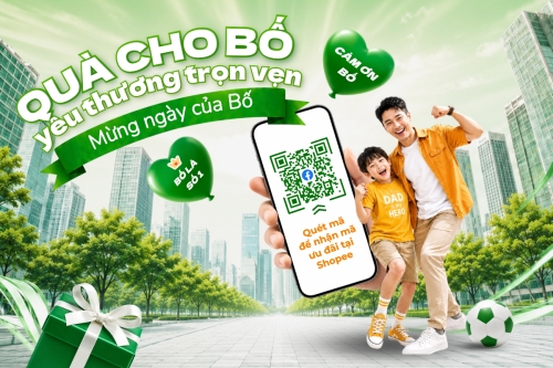 Mẫu thiết kế Bài post MXH ngang Quà cho bố 1781065793
