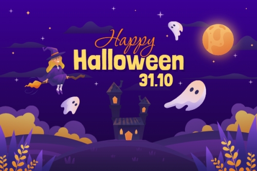 Mẫu thiết kế Banner - Băng rôn Halloween, lễ hội ma quái, sự kiện, event, lễ hội, festival, hiện đại, modern 1781535122