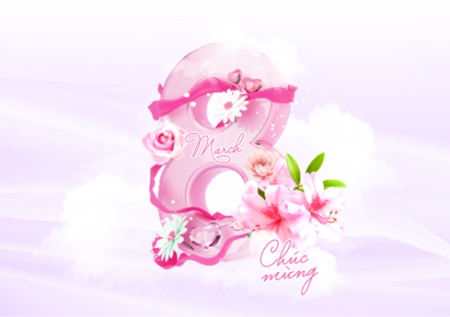 Mẫu thiết kế Thiệp chúc mừng Chúc mừng ngày Quốc tế phụ nữ 8/3 1781534575
