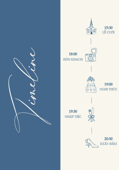 Mẫu thiết kế Ruột thiệp cưới Thiệp cưới Navy classic 1780431453