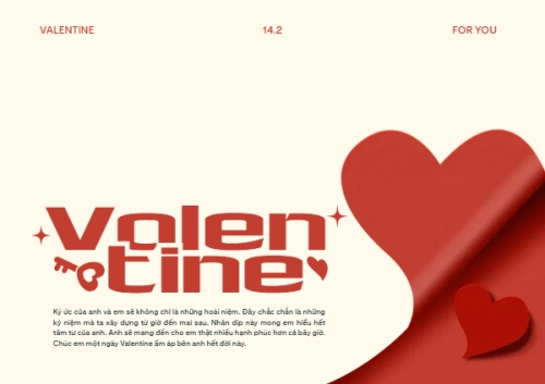 Mẫu thiết kế Thiệp chúc mừng Valentine 14/2 1781534544