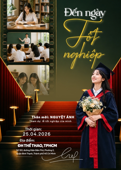 Mẫu thiết kế Thư mời Đến ngày tốt nghiệp 1781330944