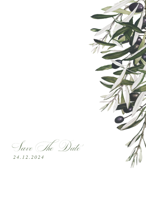 Mẫu thiết kế Ruột thiệp cưới Miracle Love, hoa lá, thiên nhiên, floral, vintage, hiện đại 1780431509