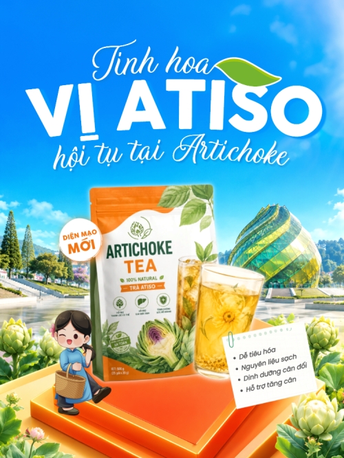 Mẫu thiết kế Banner dọc Tinh hoa vị Atiso hội tụ 1781701168
