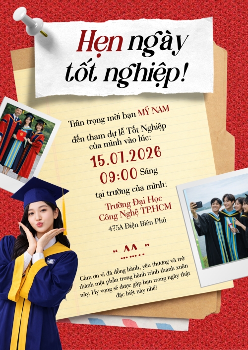 Mẫu thiết kế Thư mời Hẹn ngày tốt nghiệp 1780616027