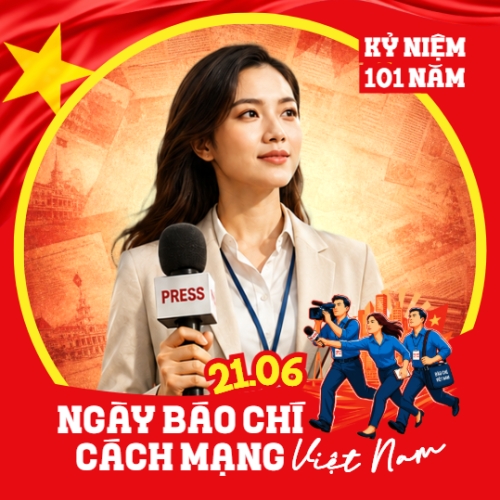 Mẫu thiết kế Ảnh đại diện - Avatar Kỷ niệm 101 năm ngày Báo chí Cách mạng Việt Nam 21/6 1780601462