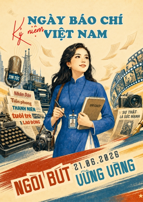 Mẫu thiết kế Thư mời Kỉ niệm ngày báo chí Việt Nam 1780425261