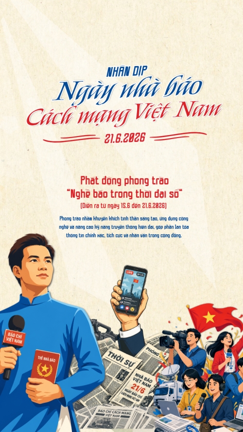 Mẫu thiết kế Bài post MXH (9:16) Nhân dịp ngày nhà báo cách mạng Việt Nam 1781517134
