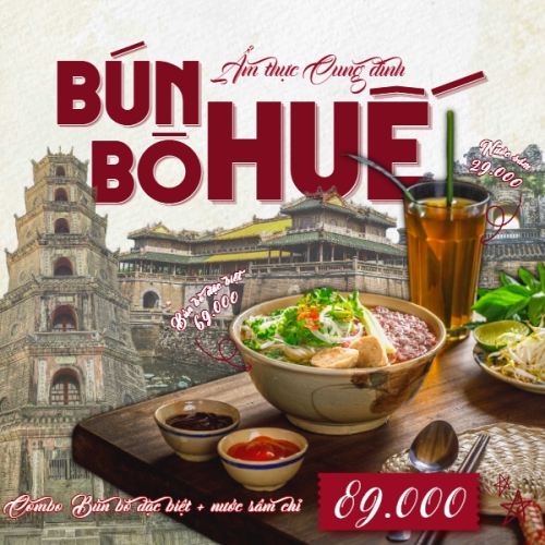 Mẫu thiết kế Bài post MXH vuông Ẩm thực cung đình Huế 1781065726