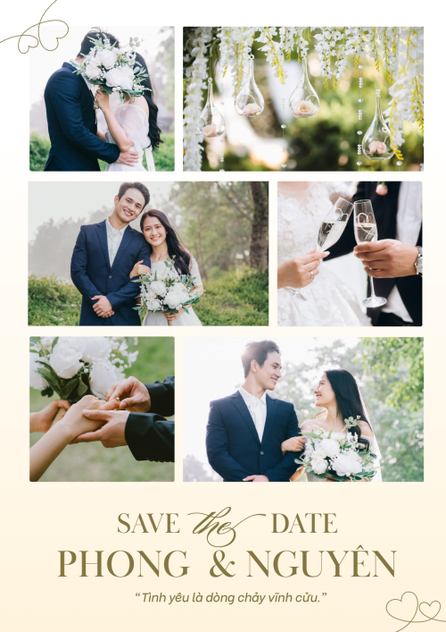 Mẫu thiết kế Khung ảnh (dọc) Wedding, đám cưới, kỉ niệm, love, đơn giản, hiện đại 1780560074