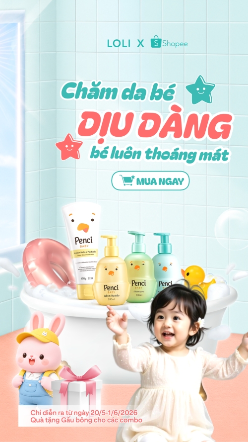 Mẫu thiết kế Bài post MXH (9:16) Chăm da bé dịu dàng bé luôn thoáng mát 1781536291