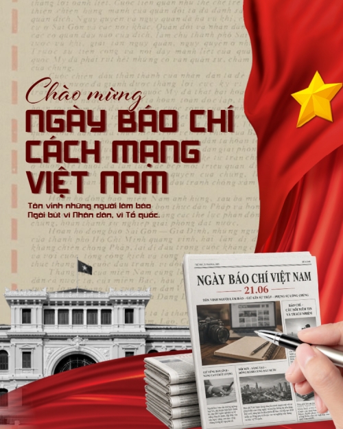 Mẫu thiết kế Bài post MXH dọc Ngày báo chí Cách mạng Việt Nam 1780724382