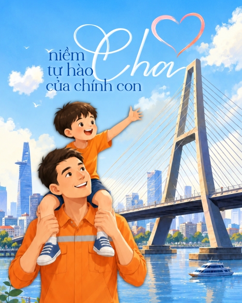 Mẫu thiết kế Bài post MXH dọc Cha niềm tự hào của chính con 1780511549