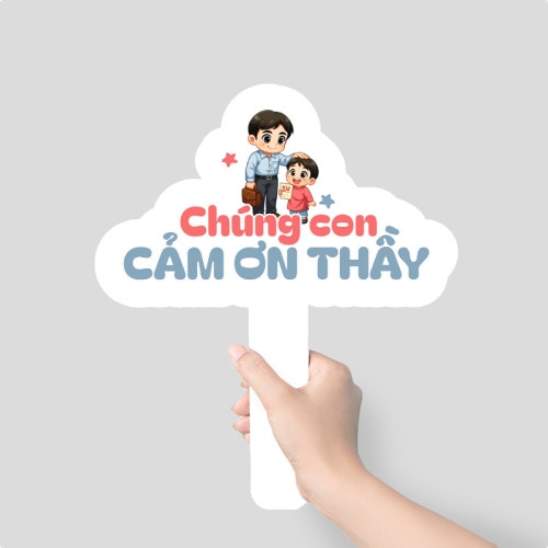 Mẫu thiết kế Hashtag cầm tay Chúng con cảm ơn thầy 1781535488