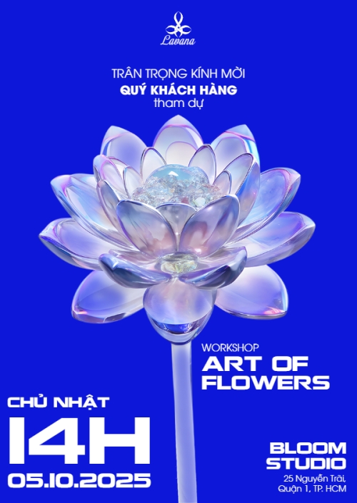Mẫu thiết kế Thư mời Workshop, cắm hoa, hoa, flower shop, flower, sự kiện, event, đơn giản, simple 1781489388