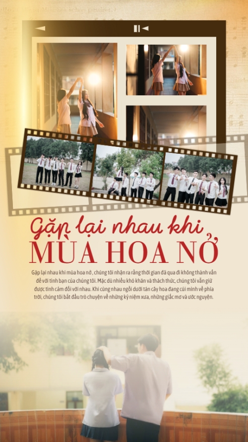 Mẫu thiết kế Bài post MXH (9:16) Gặp nhau sau khi mùa hoa nở 1781512947