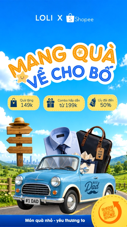 Mẫu thiết kế Bài post MXH (9:16) Mang quà về cho bố 1781512947