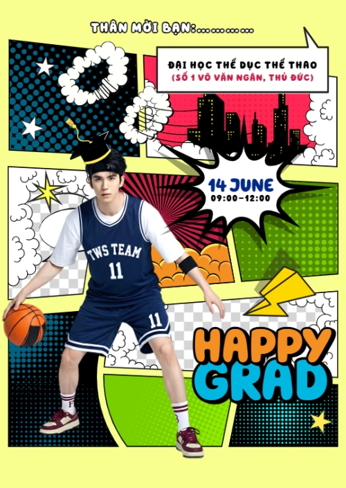 Mẫu thiết kế Thư mời Happy Graduation 1781073634