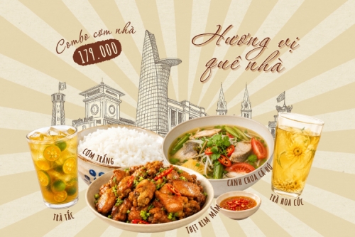 Mẫu thiết kế Bài post MXH ngang Hương vị quê nhà 1781498378