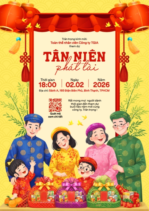 Mẫu thiết kế Thư mời Tân niên phát tài 1780421982