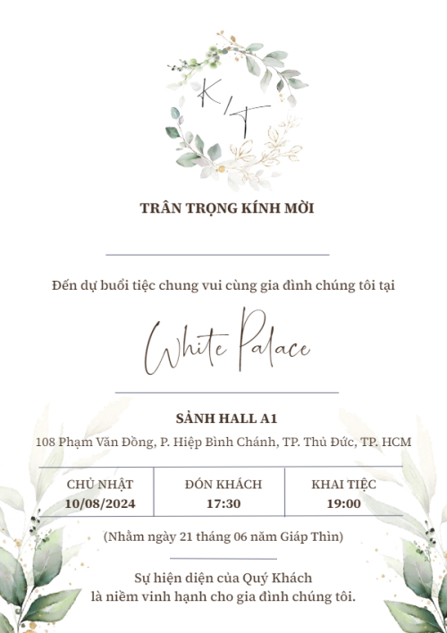 Mẫu thiết kế Ruột thiệp cưới Greenery, hoa lá, thiên nhiên, floral 1780560067