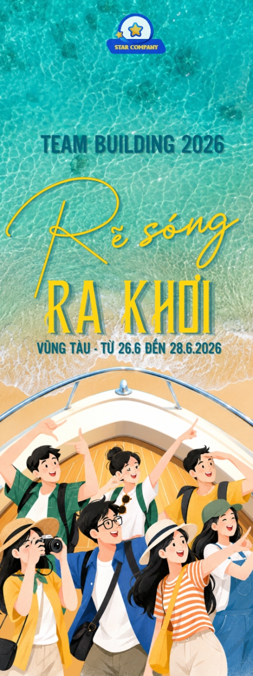 Mẫu thiết kế Standee Rẽ sóng ra khơi 1780724990