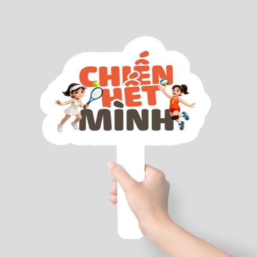Mẫu thiết kế Hashtag cầm tay Chiến hết mình 1781540407