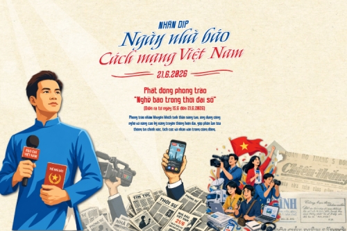 Mẫu thiết kế Bài post MXH ngang Nhân dịp ngày nhà báo cách mạng Việt Nam 1781060834