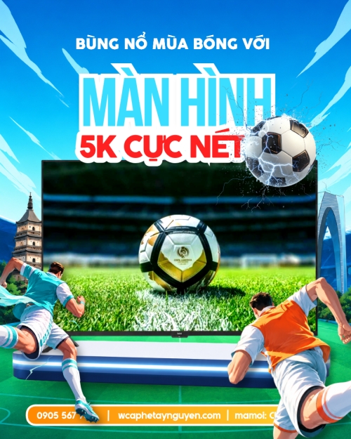 Mẫu thiết kế Bài post MXH dọc Bùng nổ mùa bóng với màn hình nét 1781344148