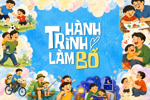 Mẫu thiết kế Postcard Hành trình làm bố 1781077259