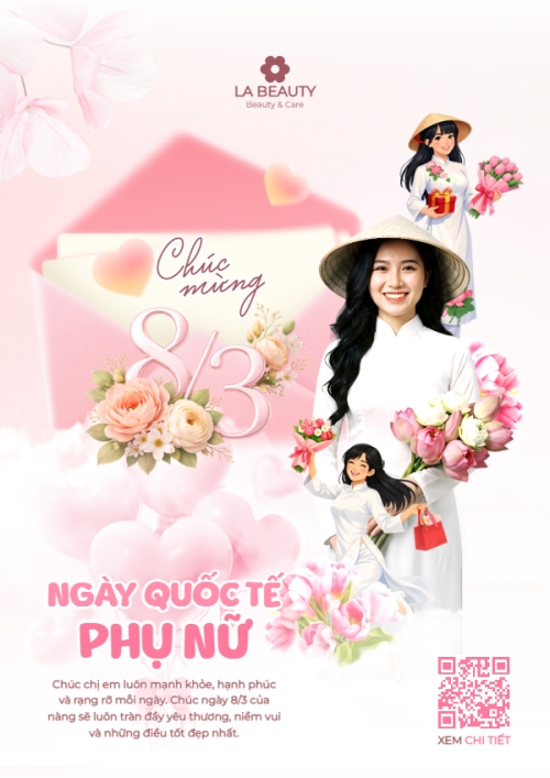 Mẫu thiết kế Poster chuẩn Chúc mừng ngày quốc tế phụ nữ 1781535950