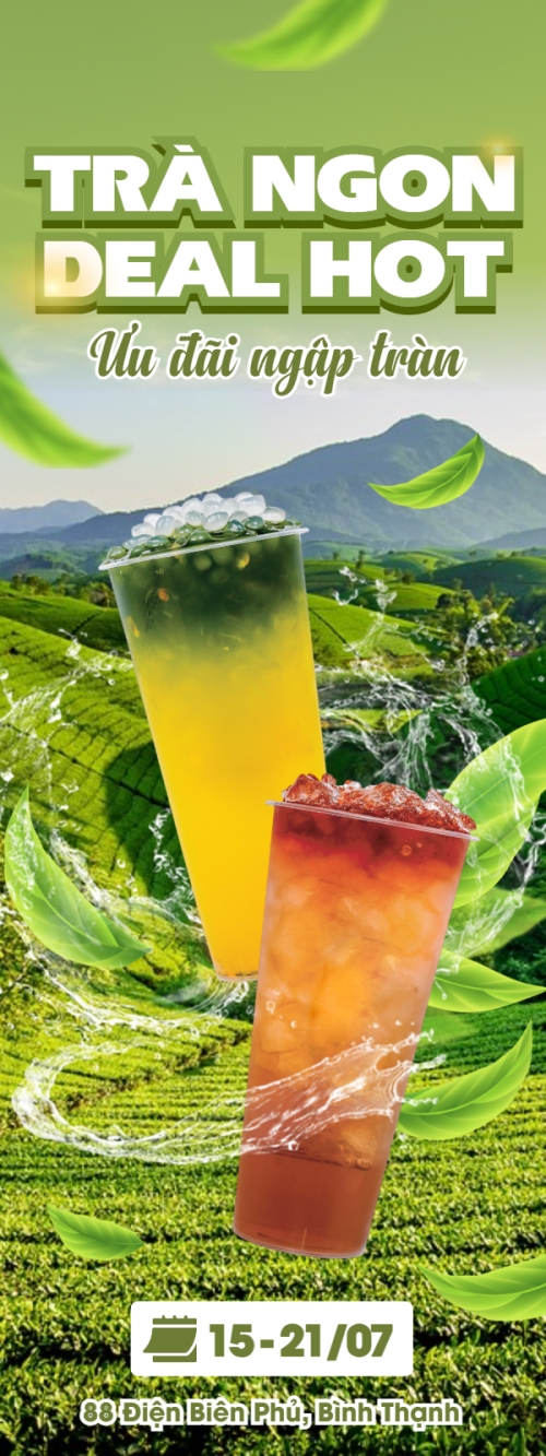 Mẫu thiết kế Standee Nước uống, juice, giải khát, F&B, drink, nước ép, trà sữa, milk tea, cà phê, coffee, cafe 1781566919
