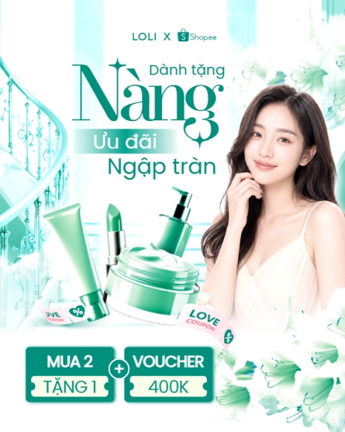 Mẫu thiết kế Bài post MXH dọc Dành tặng Nàng ưu đãi ngập tràn 1781344244