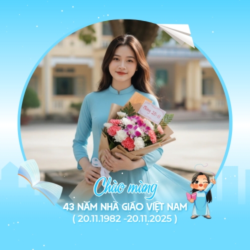 Mẫu thiết kế Ảnh đại diện - Avatar Chào mừng 43 năm nhà giáo Việt Nam 20/11 1781541598
