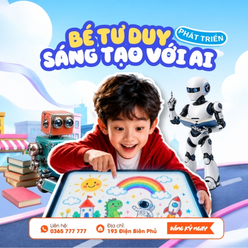 Mẫu thiết kế Bài post MXH vuông Bé sáng tạo AI 1780511888