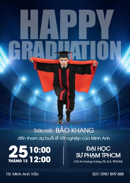 Mẫu thiết kế Thư mời Happy graduation 1781073634