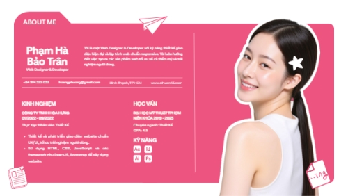Mẫu thiết kế Bài thuyết trình Hồ sơ xin việc Graphic Designer 1781541462