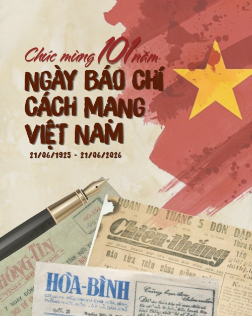 Mẫu thiết kế Bài post MXH dọc Ngày báo chí Cách mạng Việt Nam 1780724351