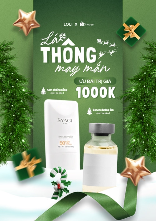 Mẫu thiết kế Poster chuẩn Lá thông may mắn 1781534544