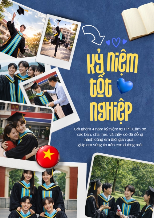 Mẫu thiết kế Thư mời Ký niệm tốt nghiệp 1781073634