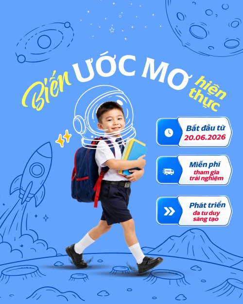 Mẫu thiết kế Bài post MXH dọc Biến ước mơ thành hiện thưc 1780425949