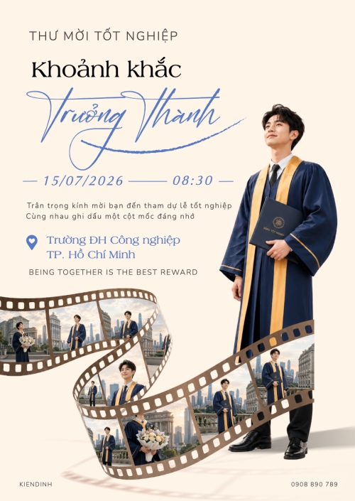 Mẫu thiết kế Thư mời Khoảnh khắc trưởng thành 1781330944