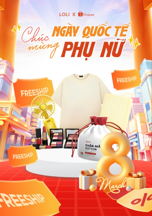 Mẫu thiết kế Poster chuẩn Chúc mừng ngày Quốc tế phụ nữ 8/3 1781535950